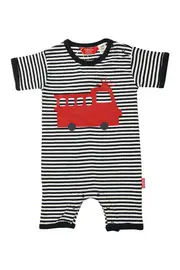 Fire Engine S/S Romper--RHU-AN13252