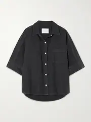[Citizens of Humanity] Citizens of Humanity - Claire Origami Cotton Shirt - Black - medium medium Black