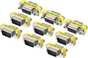sourcing map VGA Coupler VGA Gender Changer Connector 15 Pin Male to Male/Male to Female/Female to Female VGA Adapter Conversion for Cable Extender, 9 Pack