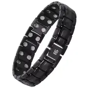 Titanium Magnetic Bracelet Therapy Energy balance arthritis pain relief Father's