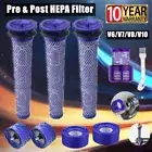 1~4x Washable Pre & Post HEPA Filter Kit For Dyson V8 V7 V6 V10 SV10 SV11 Vacuum