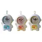Astronaut Table Clock Non-Ticking Desk Alarm Clock with Night Light Decorations