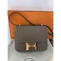 在飛比找蝦皮購物優惠-二手精品 Hermes CONSTANCE 18cm 玫瑰金