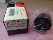 McGill CCF 1 1/2 SB Cam Follower, 1.5" Roller Diameter, 0.875" Wide, 0.25" Stud