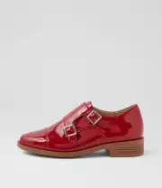 New Ziera Senona Xf Dark Red Patent Leather Ankle Boots Womens Shoes Dress