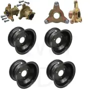 4x7" Rim 3 Bolt + Front Rear Wheel Hub For 16x8-7 Tire 125cc ATV Quad Taotao SSR
