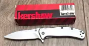 Kershaw Stainless "Zing" Pocket Knife w/Clip, Flipper & Assisted Opening #1730SS