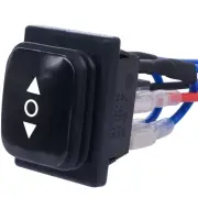 Reverse Polarity Switch Waterproof 12V RV Jack Switch ON/Off/ON Latching Rock