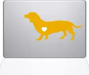 The Decal Guru I Love My Dachshund Decal Vinyl Sticker, 13" MacBook Pro