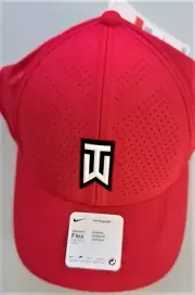 Nike Dri-FIT Tiger Wood Heritage86 Perforated Red Golf Hat Size L/XL CW6792-687