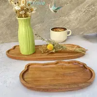 在飛比找蝦皮購物優惠-Mxmio 雲形茶盤日式木製相思木盤創意不規則大容量裝飾水果