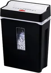 SHTFFW Shredder 15L Capacity Shredder Shredder Cassette 8 Sheets Cross-Cut Personal Paper Shredder with Safety Lock