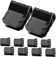 ZUNOXAZ 10pcs Metal Retainer Clips U Shaped Automotive Fasteners for Engine Hood Support Rod Mud Guards Durable Car Body Clips for Secure Protection