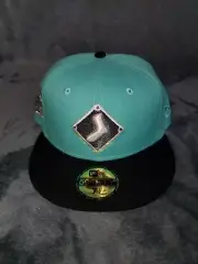 NEW ERA 59 FIFTY CHICAGO WHITE SOX FITTED HAT MINT GREEN BLACK SZ 7 1/4 MENS NEW