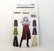 Butterick B4861 EE Pattern Uncut Sz 14-20 Goucho Pants Flowing Very Easy 2006
