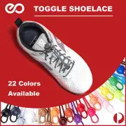 No Tie Elastic Locked Lock Shoelaces Toggle Shoe Laces Sneakers Kids Adults