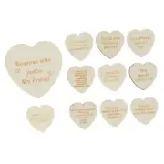 Wooden Friendship Gift Box 10 Reasons Wooden Box With Wood Heart Slice Part ◮