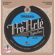 D'Addario EJ51 Pro-Arte Classical Guitar Strings with Polished Basses Hard Tensi