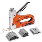 Staple Gun 3 in1 Heavy Duty Fastener Tool Tacker Tree Staples Upholstery Stapler