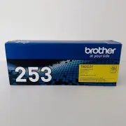 GENUINE Original Brother TN-253Y Yellow Ink Cartridge Toner TN-253Y - New Sealed
