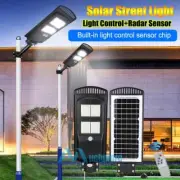 150W LED Solar Street Light PIR Sensor Dusk-Dawn Garden Road Security Floodlight