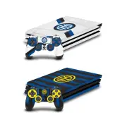 OFFICIAL INTER MILAN 2023/24 CREST KIT VINYL SKIN DECAL FOR SONY PS4 PRO BUNDLE
