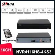 Dahua NVR4116HS-4KS3 16CH 1U 1HDDs AI 12MP Lite Network Video Recorder 1 SATA