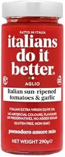 Italians Do It Better Aglio Sauce, 290g – Italian Pasta Sauce with Fresh Tomato and Garlic, Ideal for Penne, Spaghetti, Tomato Sauce, Italian Made