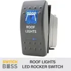 Rocker Switch ROOF LIGHTS - Blue - LED 4x4 Boat Caravan Marine 12v