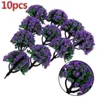 Scenery Model Trees Simulation Train 10pcs Artificial Decoration Diorama