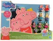 Peppa Pig- Peppa's Adventures Carry-Along Brothers & Sisters- 9 Figures Age 3+