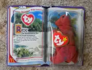 Vintage McDonalds 1994 Dinosaur Trio Rex The Tyrannosaurus Rex Ty Beanie Baby