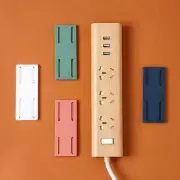 Smart Wall Mount Adhesive Socket Organizer for Power Strips Set of Two