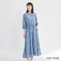 在飛比找momo購物網優惠-【non-stop】浪漫花卉束腰洋裝-2色