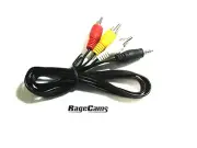 Composite Video Output Cable Stereo Audio AV Out RCA CORD For GoPro HD Hero2 12"