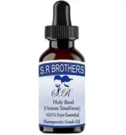 S.R.Brothers Holy Basil 100% Pure & Natural Ocimum tenuiflorum Essential Oil