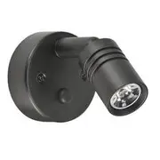Narva 12V Black Interior Lamp With Touch Switch & 2A USB Socket - 87477