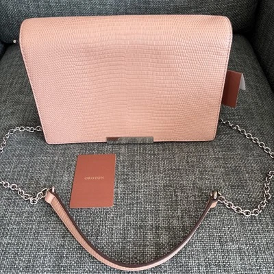 Oroton Cruise Clutch Biscuit 25cm Long, New With Tags