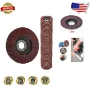 Durable 4.5 Inch Flap Discs - 120 Grit Aluminum Oxide Grinding Discs (40 PCS)