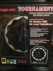 Snap On Tools Tournament Electronic Dartboard W/Molded Cabinet