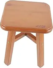 Versatile Solid Wood Low Stool Small Stool for Boys and Girls Decor 32cm High Multi-Purpose Step Stool Wooden Stools