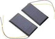 CAXUSD 2pcs Mini Solar Panel Kit Compact Solar with Wires for DIY Projects for Science Experiments Sustainable