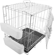 Pigeon Breeding Cage with Tray Portable Foldable Bird Cage Finch Canary Nest Box Poultry Transport Crate for Homing Pigeons Parrots Canaries