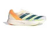 Adidas Mens adizero Takumi Sen 8 Running Shoes Runners Sneakers - White/Teal/Orange
