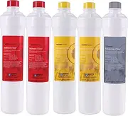 Watts Premier WP531109 RO Pure Plus Reverse Osmosis Water Filter Replacement Kit, Multi, 5 Pack