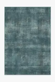 185' x 275' | Machine Washable Runner Rug | Kid & Pet Friendly | Indoor Rug | Sudaria Solid Teal Blue Rug | Ruggable