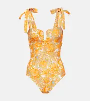 [La DoubleJ] La DoubleJ Barbarella floral swimsuit UK 8 multicoloured