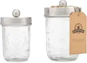 Jarmazing Products Apothecary Lid Storage Set with Ball Mason Stainless Steel