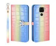 For Redmi Note 9 Cover Wallet - Blue
