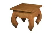 CT Dynasty Solid Timber Opium Leg Lamp Table